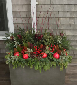 nantucket containers and potted plants